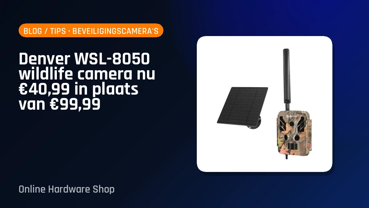 Denver WSL-8050 wildlife camera nu €40,99 in plaats van €99,99